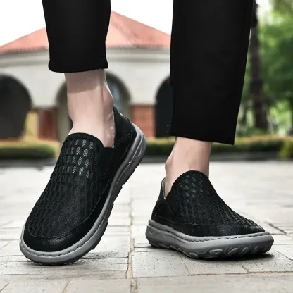 (⏰LAST DAY - 60% OFF🛒)Men’s Orthopedic Walking Shoes – Memory Foam, Arch Support, Comfortable & Lightweight Sneakers