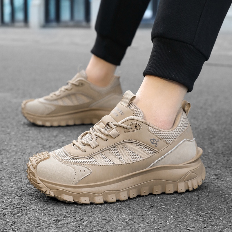 Plus Size 2025 Spring Men's Casual Fashion Sneakers Match Color Striped Street Style Lace-up Low-top Tire Pattern Sole Wear Resistant Non-Slip