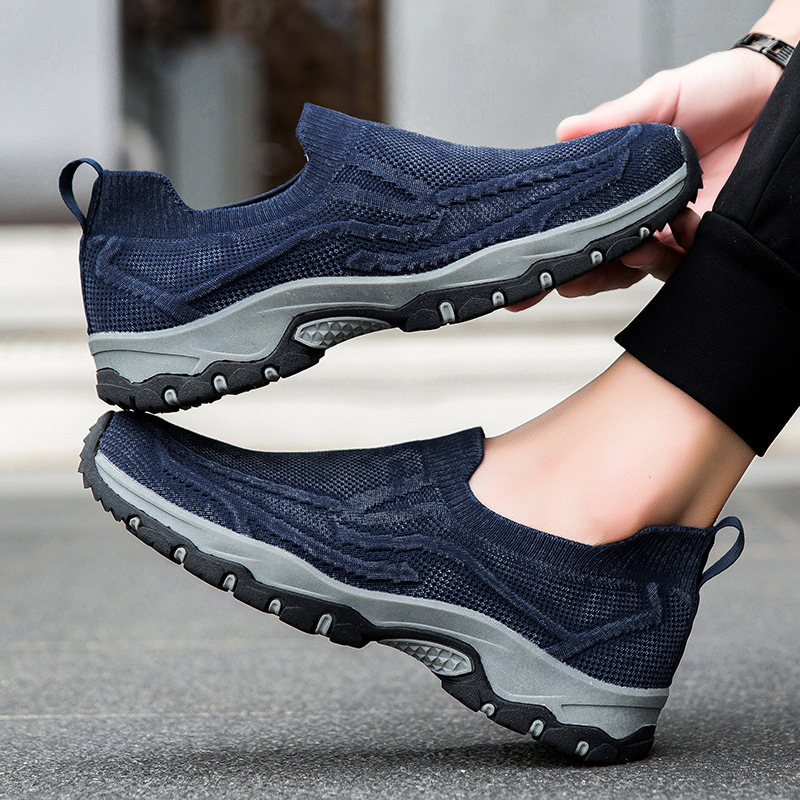 Men's Orthopedic Arch Support Wide Toe Lightweight Breathable Walking Shoes