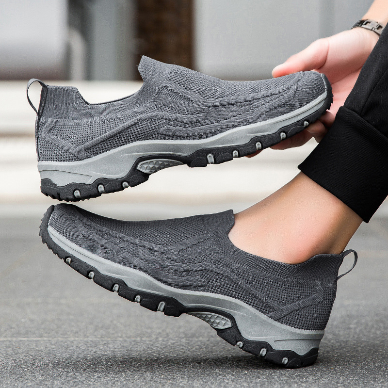 Men's Orthopedic Arch Support Wide Toe Lightweight Breathable Walking Shoes