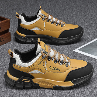 Men's Waterproof Hiking Shoes Lightweight Anti Slip Outdoor Ankle Boots Breathable Hike Trekking Trails Shoe