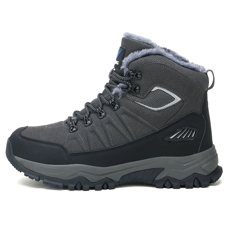 Men's Warm Orthopedic Hiking Boots - Safe and Comfortable Warm Work Boots - Waterproof, Slip-Resistant, Lmpact-Resistant, Puncture-Resistant - Wide Toe Box, Arch support, Ankle Support