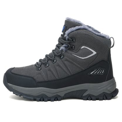 Men's Warm Orthopedic Hiking Boots - Safe and Comfortable Warm Work Boots - Waterproof, Slip-Resistant, Lmpact-Resistant, Puncture-Resistant - Wide Toe Box, Arch support, Ankle Support