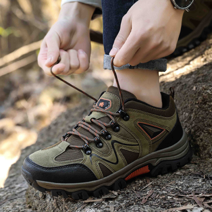Men's Waterproof Breathable Lightweight Orthopedic Hiking Shoes for Plantar Fasciitis