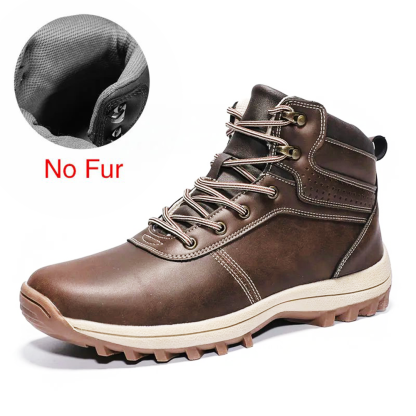 Men's Waterproof Puncture Resistant Hiking Boots Wide Toe Arch Support Work Boots