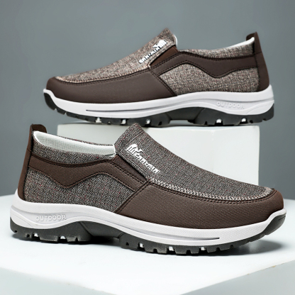 Mens Casual Leather Shoes Ankle Chukka Boots Slip On Lightweight Loafers Mid top Walking Driving Shoes for Male