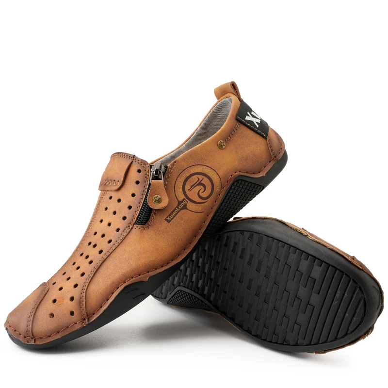 Men's Leather Orthopedic Dress Shoes – Casual Business Shoes for Men, Comfortable Formal Oxfords, Arch Support, Soft & Durable