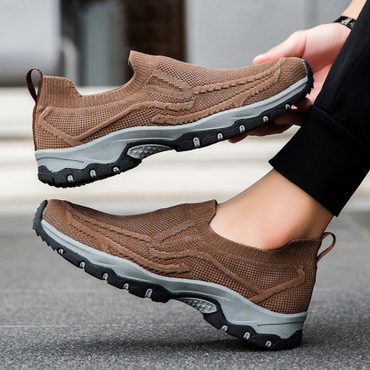 Men's Orthopedic Arch Support Wide Toe Lightweight Breathable Walking Shoes