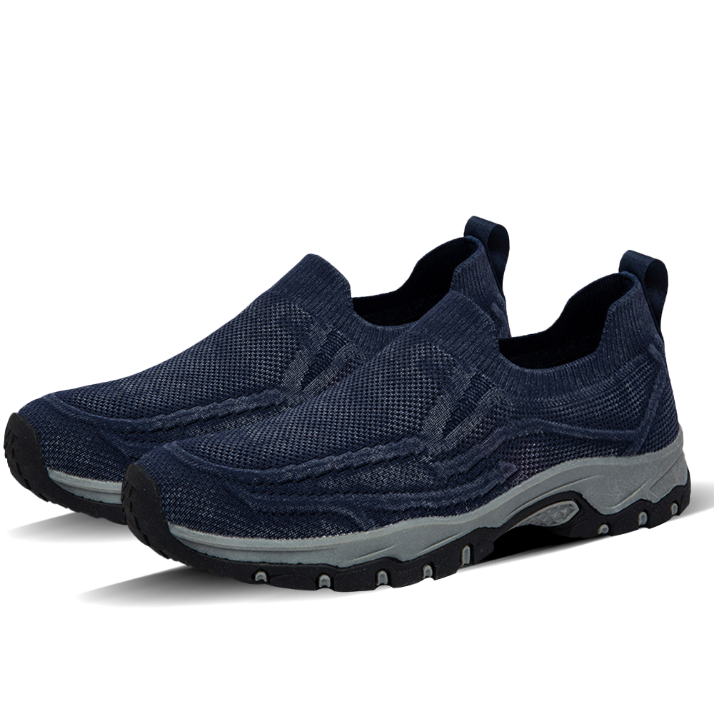 Men's Orthopedic Arch Support Wide Toe Lightweight Breathable Walking Shoes