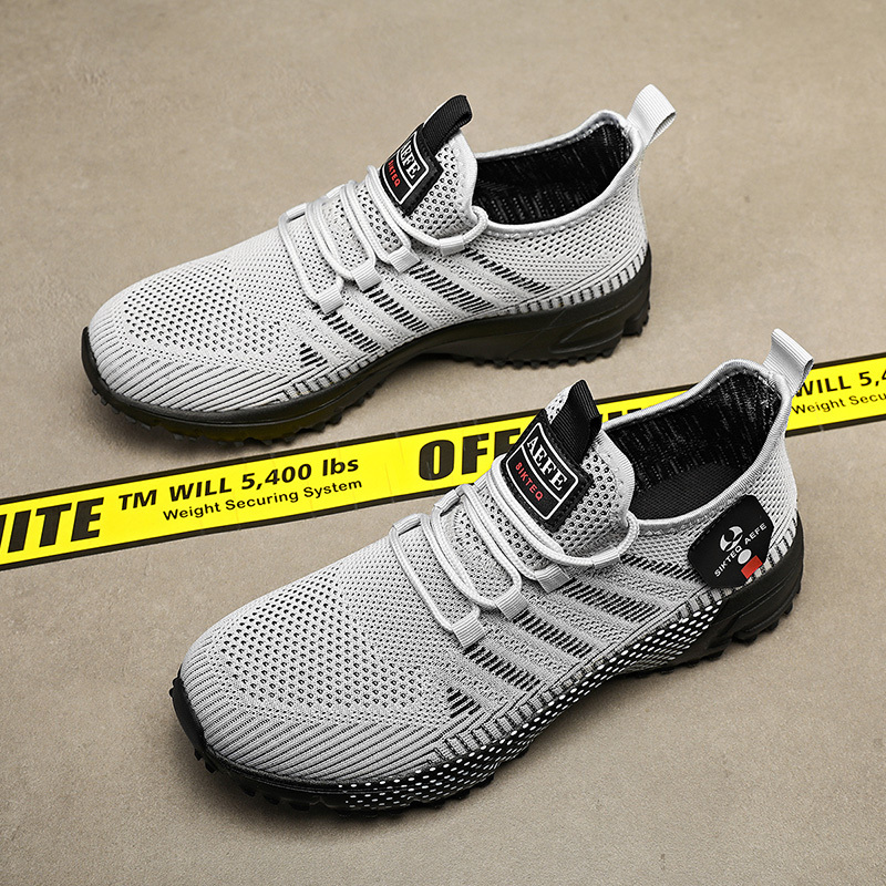 Men's Running Shoes Blade Non Slip Fashion Sneakers Breathable Mesh Soft Sole Casual Athletic Walking Shoes