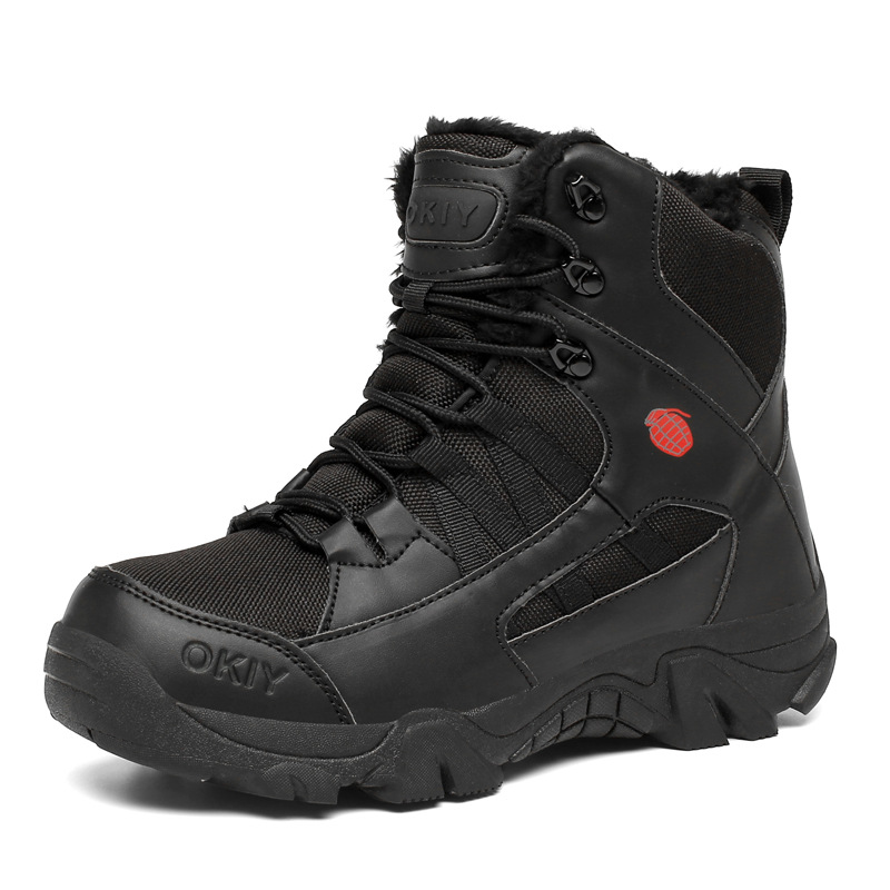 Men's Outdoor Ankle Hiking Boots Waterproof Non-slip Anti-puncture Work Boots