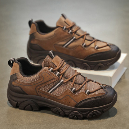 Men's Outdoor Hiking Shoes - Orthopedic, Wide Toe, Arch Support, Waterproof, Anti-Slip, Anti-Puncture, Anti-Smash