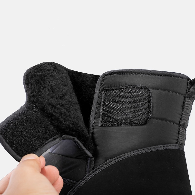 (⏰Limited Time Sale 70%off)Men's Thick Warm Orthopedic Support Wide Toe Snow Boots Non-slip Waterproof Anti-skid Fur Lined Winter Boots