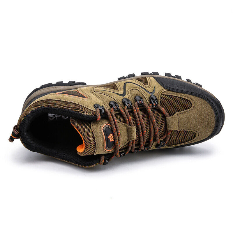 Men's Waterproof Breathable Lightweight Orthopedic Hiking Shoes for Plantar Fasciitis