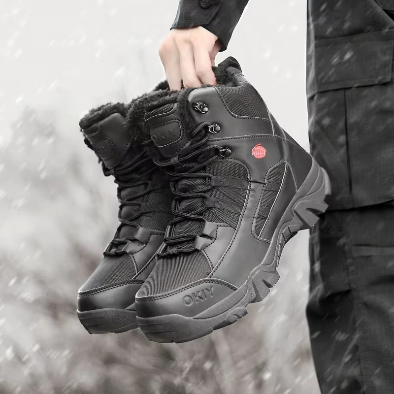 Men's Outdoor Ankle Hiking Boots Waterproof Non-slip Anti-puncture Work Boots