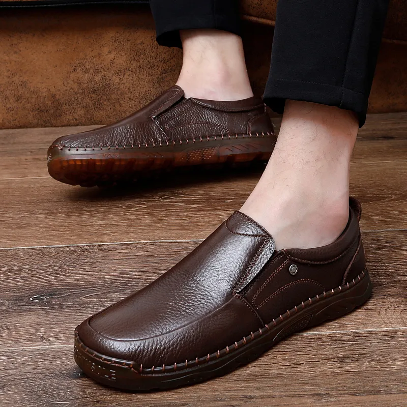 Men Casual Shoes Sneakers Loafers Comfort Walking Shoes Fashion Driving Shoes Luxury Leather Shoes for Male Business Work Office Dress Outdoor