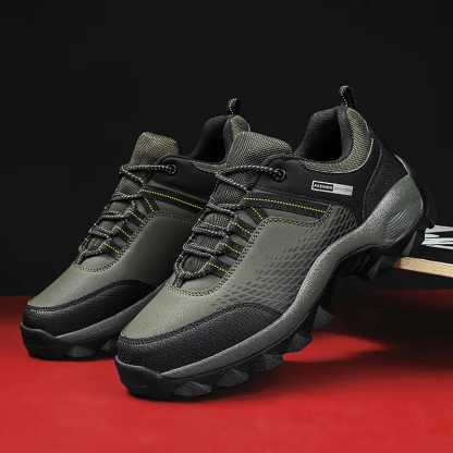 (⏰Limited Time Sale 70% OFF) Men's Wear Resistant Waterproof Non-slip Anti-skid Anti-puncture Hiking Shoes Orthopedic Wide Toe Arch Support Walking Shoes