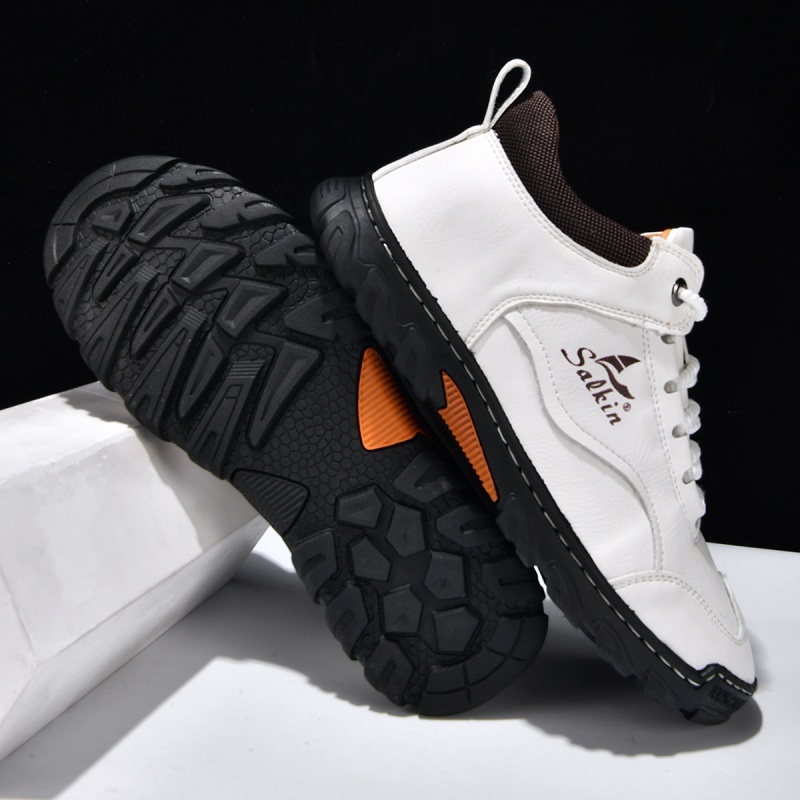 ✅ Complies with ASTM Standards Men’s Premium Leather Outdoor Shoes – Wide Toe, Arch Support, Waterproof, Pressure Relief & Non-Slip Sole