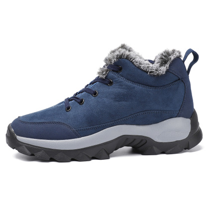 Men's Warm Fleece Snow Boots Waterproof Non-Slip Orthopedic Support Winter Boots