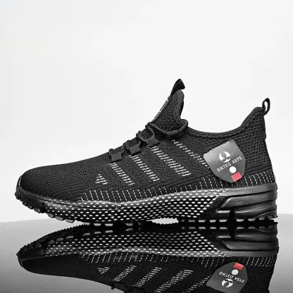 Men’s Lightweight Orthopedic Flyknit Sneakers – Breathable Walking, Running & Outdoor Fitness Shoes