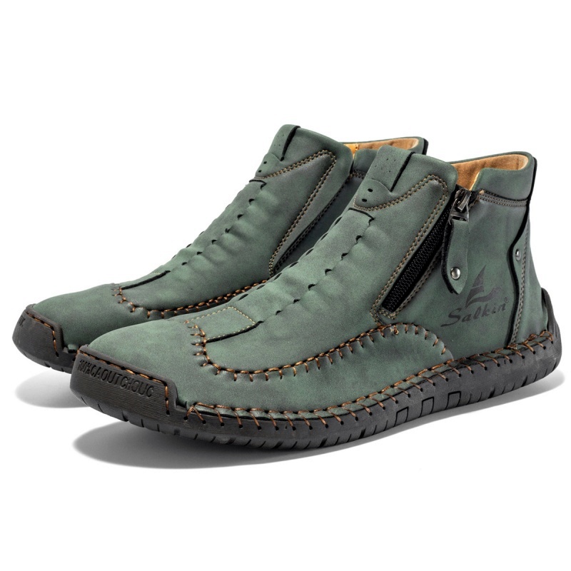 (⏰LAST DAY - 50% OFF🛒) Men's Premium Handmade Leather Orthopedic Comfort Boots – Waterproof, Non-Slip, Durable, All-Season Driving & Outdoor Boots


