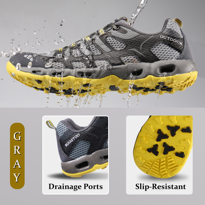 ⏰Limited Time - 60% OFF🛒 Men’s Amphibious Hiking & Water Shoes – Lightweight, Quick-Dry, Breathable Mesh, Anti-Slip Sole for Summer Outdoor Adventures