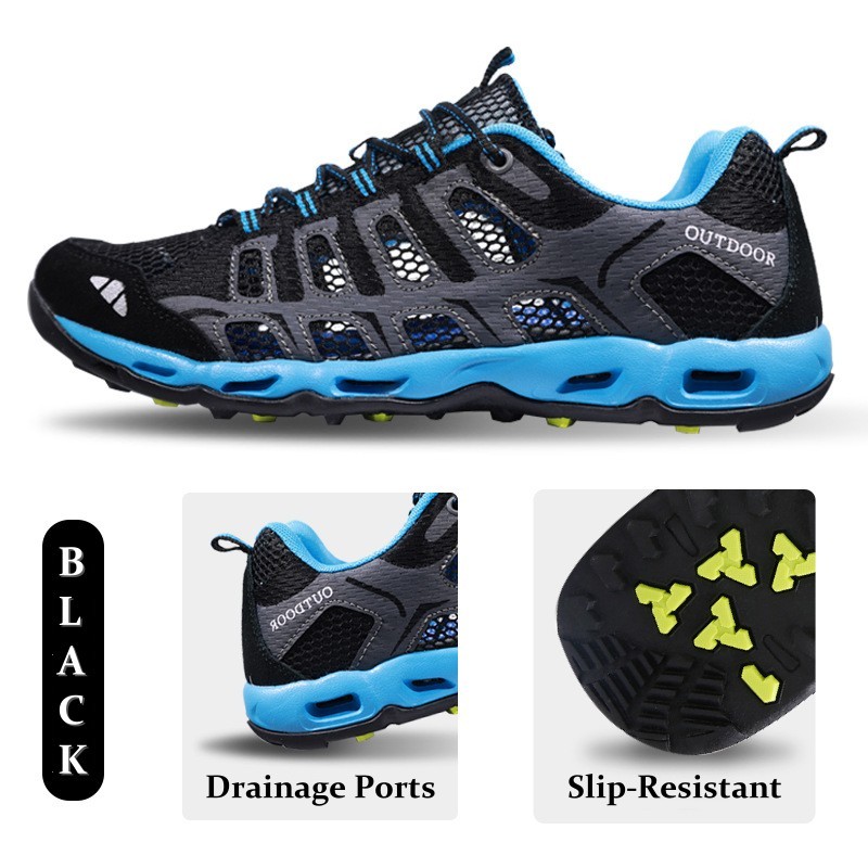 ⏰Limited Time - 60% OFF🛒 Men’s Amphibious Hiking & Water Shoes – Lightweight, Quick-Dry, Breathable Mesh, Anti-Slip Sole for Summer Outdoor Adventures