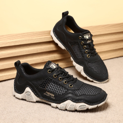 2025 New Men's Knitted Loafers Fashion Ethnic Style Casual Running Shoes Comfortable Lightweight Breathable Men's Cloth Shoes