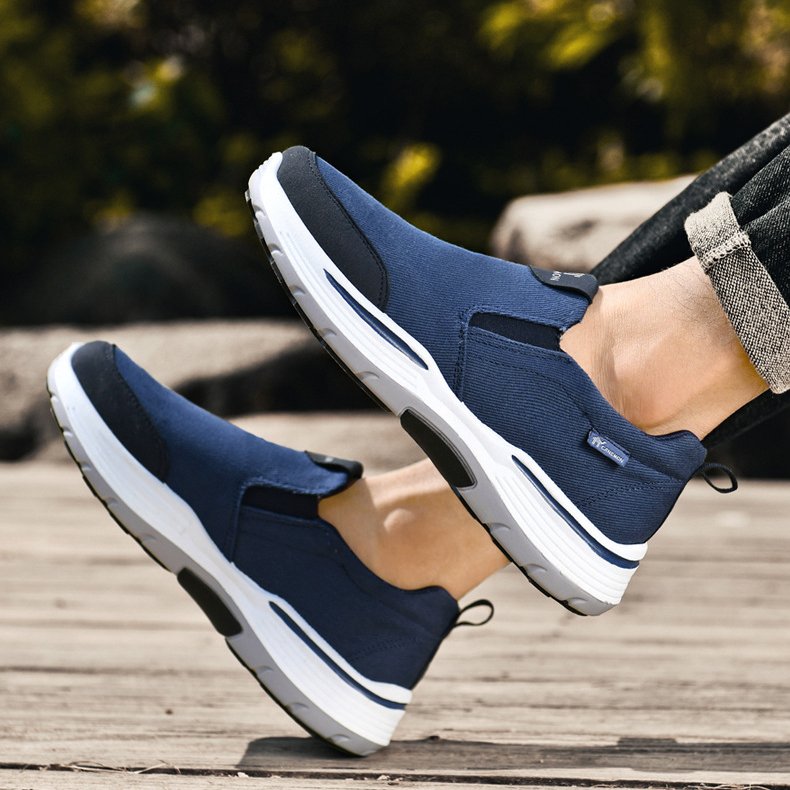 💥Hot sale💥 Men's Slip on Walking Hiking Shoes, Lightweight Breathable Anti-Slip Casual Shoes, Outdoor Shoes