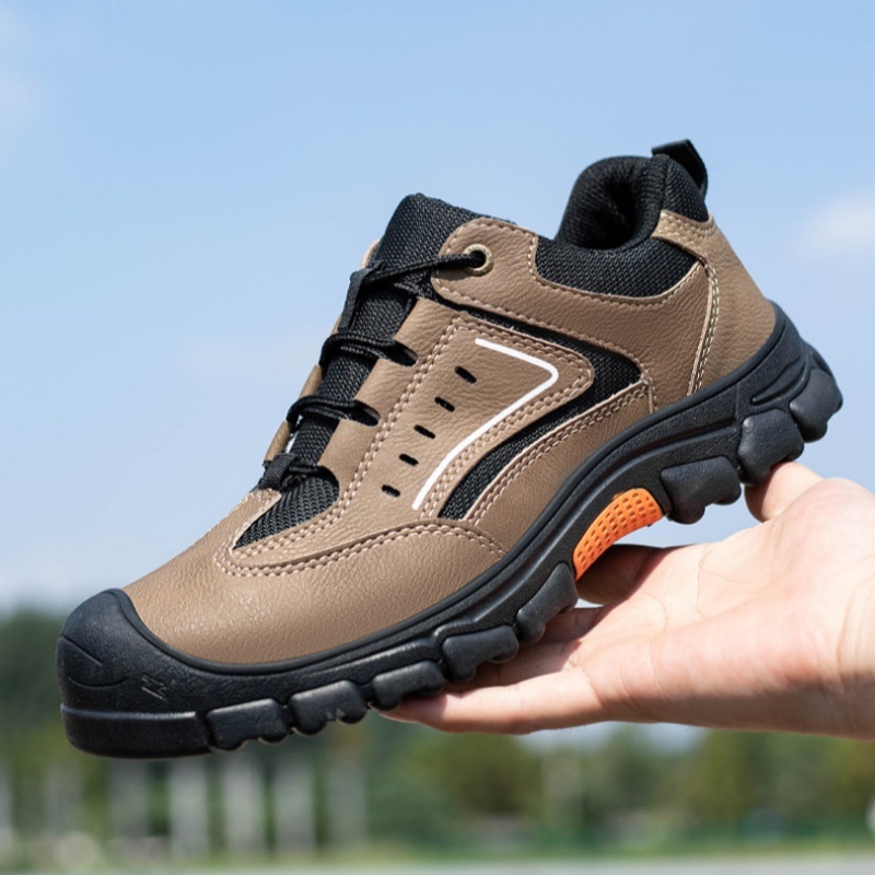 HOT SALE! Men’s Leather Steel Toe Work Shoes – Arch Support, Puncture-Resistant, Durable Safety Footwear