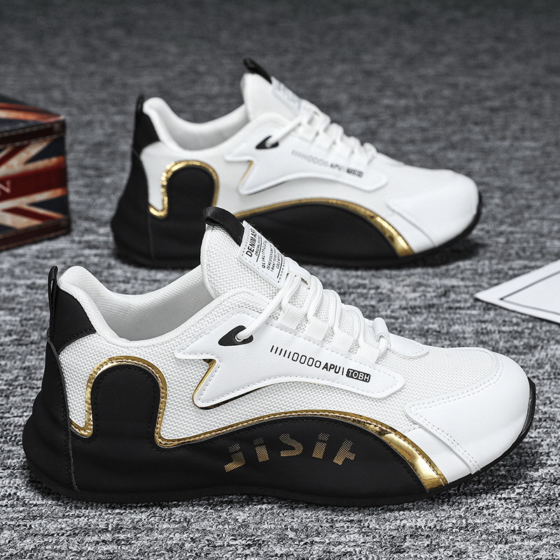 Men's Athletic Shoes Running Sneakers Walking Shoes Slip Resistant Waterproof Fabric Comfortable Stylish Casual Breathable Mesh