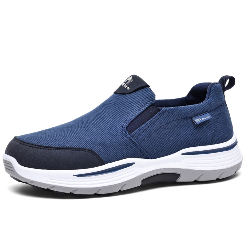 💥Hot sale💥 Men's Slip on Walking Hiking Shoes, Lightweight Breathable Anti-Slip Casual Shoes, Outdoor Shoes