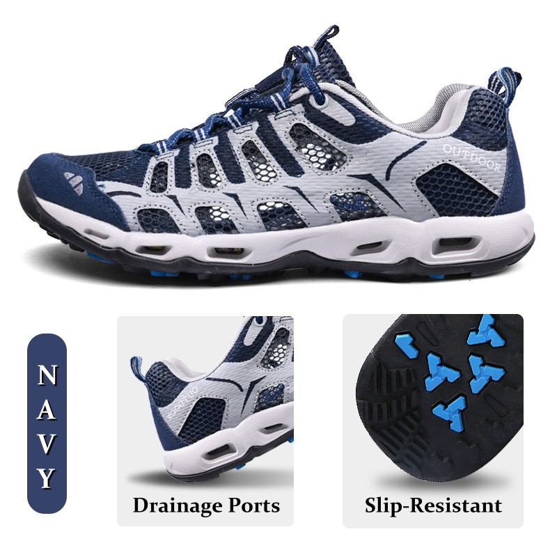 ⏰Limited Time - 60% OFF🛒 Men’s Amphibious Hiking & Water Shoes – Lightweight, Quick-Dry, Breathable Mesh, Anti-Slip Sole for Summer Outdoor Adventures