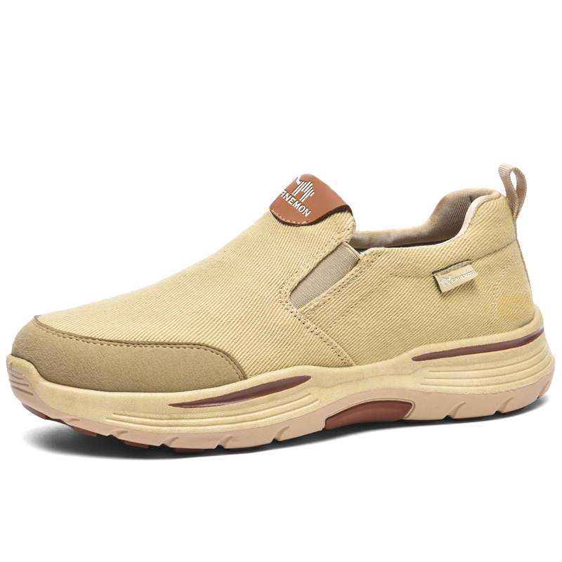 💥Hot sale💥 Men's Slip on Walking Hiking Shoes, Lightweight Breathable Anti-Slip Casual Shoes, Outdoor Shoes
