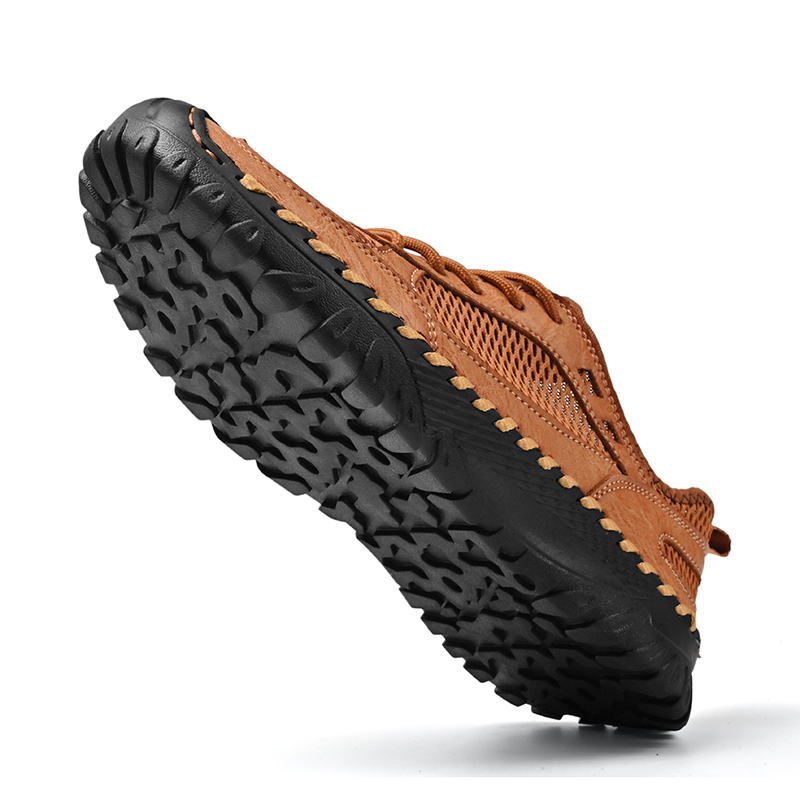 Men's Orthopedic Slip-On Driving Loafers – Breathable Perforated Leather, Arch Support, Lightweight & Anti-Slip Sole