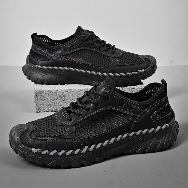 Men's Orthopedic Slip-On Driving Loafers – Breathable Perforated Leather, Arch Support, Lightweight & Anti-Slip Sole