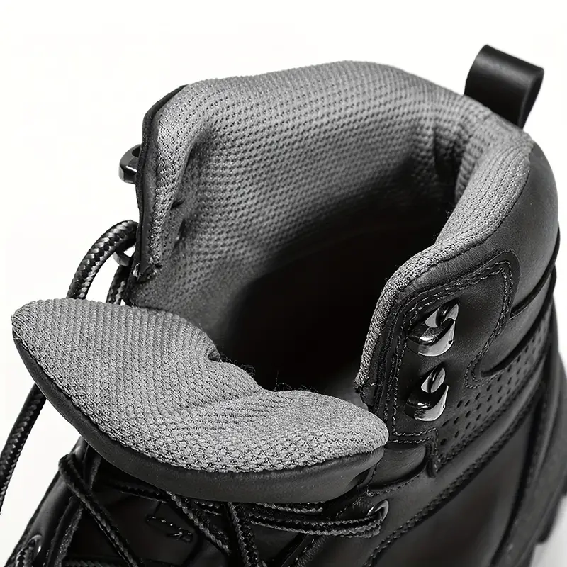 Men's Waterproof Puncture Resistant Hiking Boots Wide Toe Arch Support Work Boots