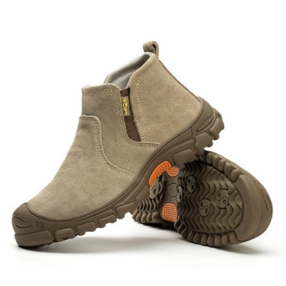 Men's Anti-Smash Anti-Puncture Work Boots Waterproof Lightweight Comfortable Chelsea boots