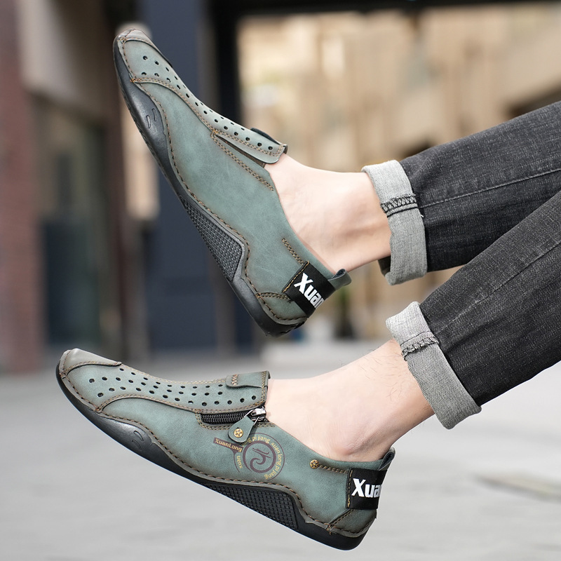 Men's Leather Orthopedic Dress Shoes – Casual Business Shoes for Men, Comfortable Formal Oxfords, Arch Support, Soft & Durable