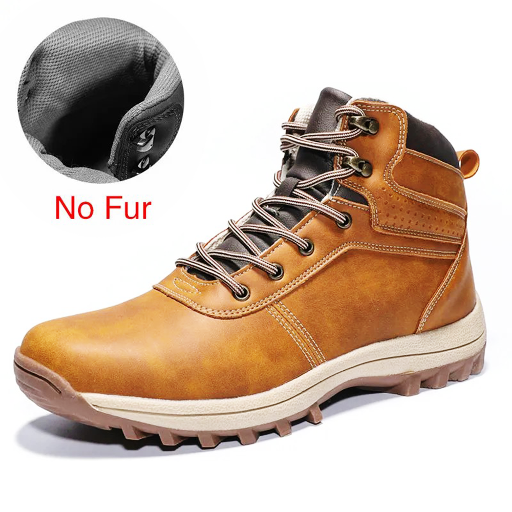 Men's Waterproof Puncture Resistant Hiking Boots Wide Toe Arch Support Work Boots