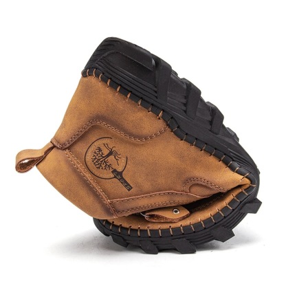 Men's Vintage Casual Soft And Breathable Side Zipper Ankle Chukka Tooling Boots