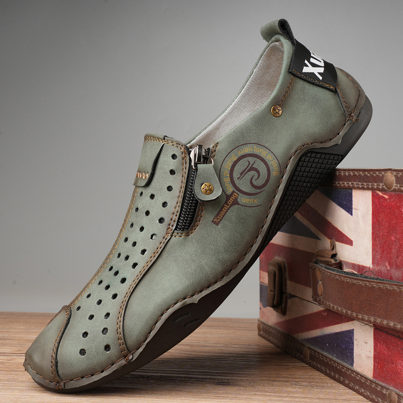 Men's Leather Orthopedic Dress Shoes – Casual Business Shoes for Men, Comfortable Formal Oxfords, Arch Support, Soft & Durable