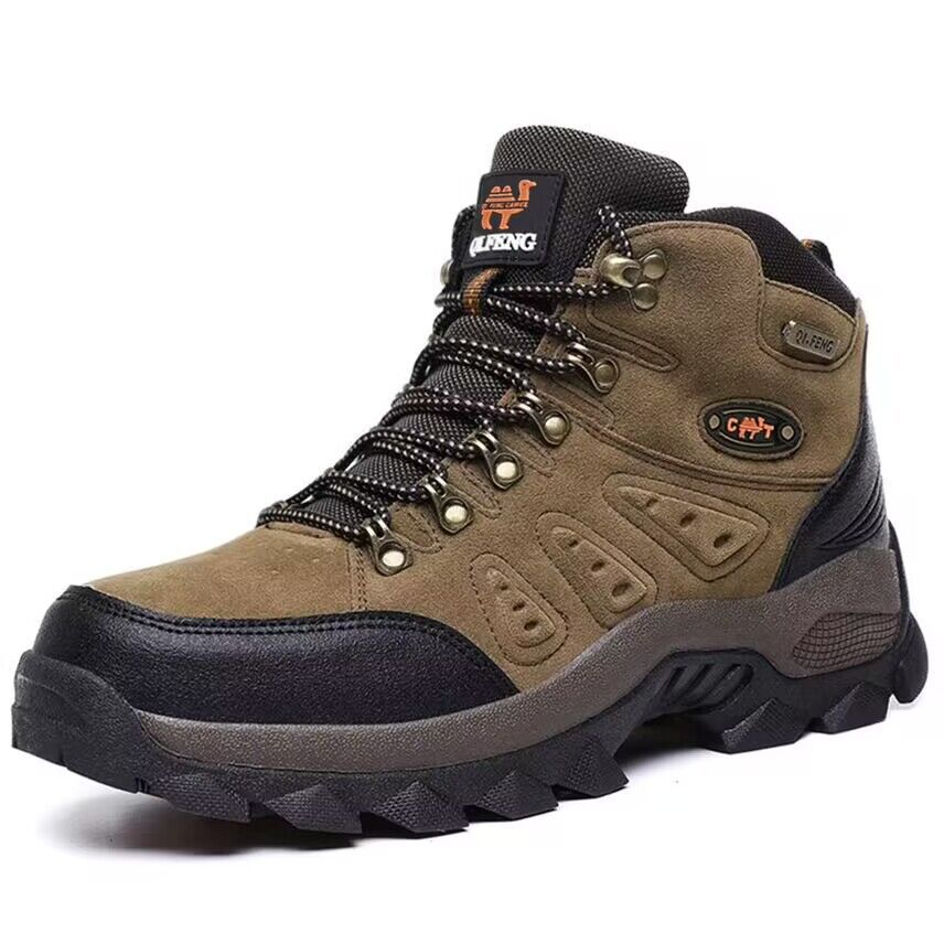 Men Autumn Winter Outdoor Hiking Boots Waterproof Non-Slip Tactical Boots (Durability Upgrade)
