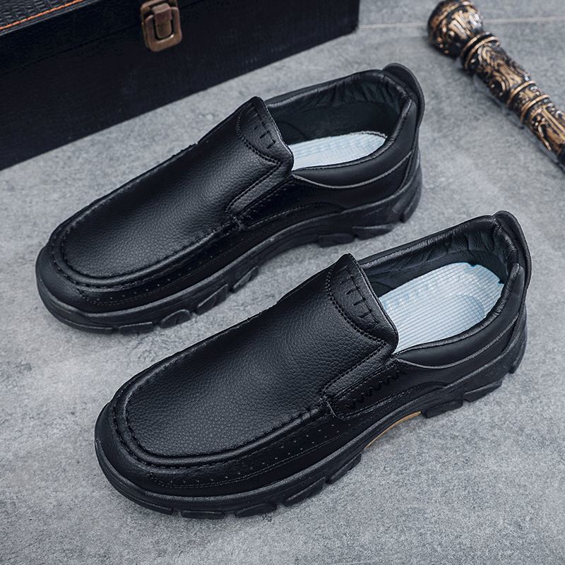 Men's Arch Support Orthopedic Wide Toe Kicking Loafers Lightweight Soft Waterproof Anti-Slip Slip-on Loafers