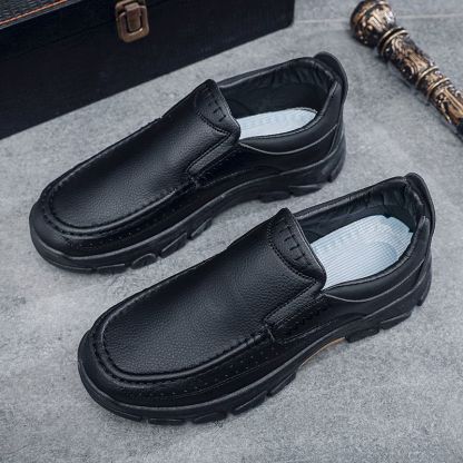 Men's Arch Support Orthopedic Wide Toe Kicking Loafers Lightweight Soft Waterproof Anti-Slip Slip-on Loafers