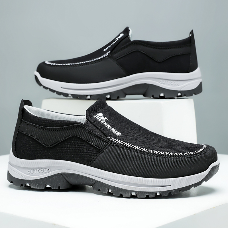 Mens Casual Leather Shoes Ankle Chukka Boots Slip On Lightweight Loafers Mid top Walking Driving Shoes for Male