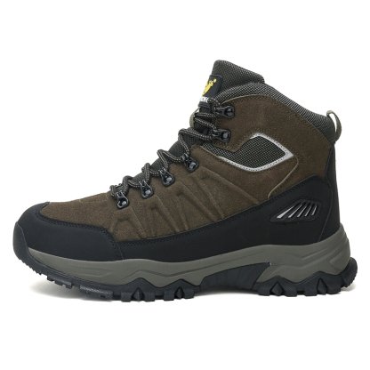 Men's Warm Orthopedic Hiking Boots - Safe and Comfortable Warm Work Boots - Waterproof, Slip-Resistant, Lmpact-Resistant, Puncture-Resistant - Wide Toe Box, Arch support, Ankle Support