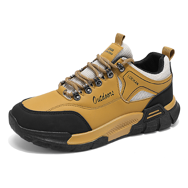 Men's Waterproof Hiking Shoes Lightweight Anti Slip Outdoor Ankle Boots Breathable Hike Trekking Trails Shoe