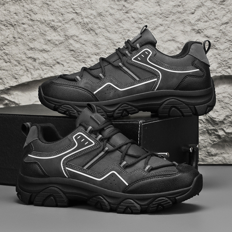 Men's Outdoor Hiking Shoes - Orthopedic, Wide Toe, Arch Support, Waterproof, Anti-Slip, Anti-Puncture, Anti-Smash