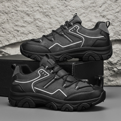 Men's Outdoor Hiking Shoes - Orthopedic, Wide Toe, Arch Support, Waterproof, Anti-Slip, Anti-Puncture, Anti-Smash